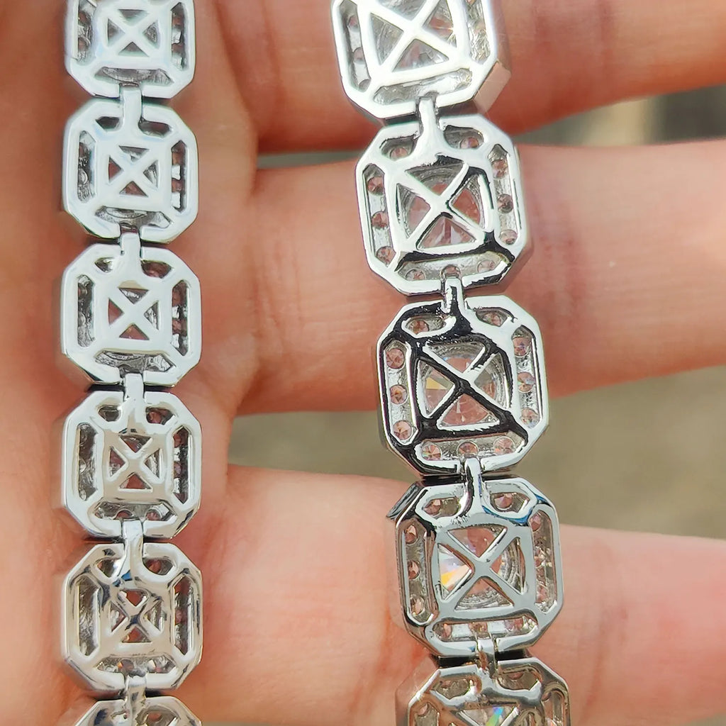FrostKingz Clustered Cushion Diamond Chain