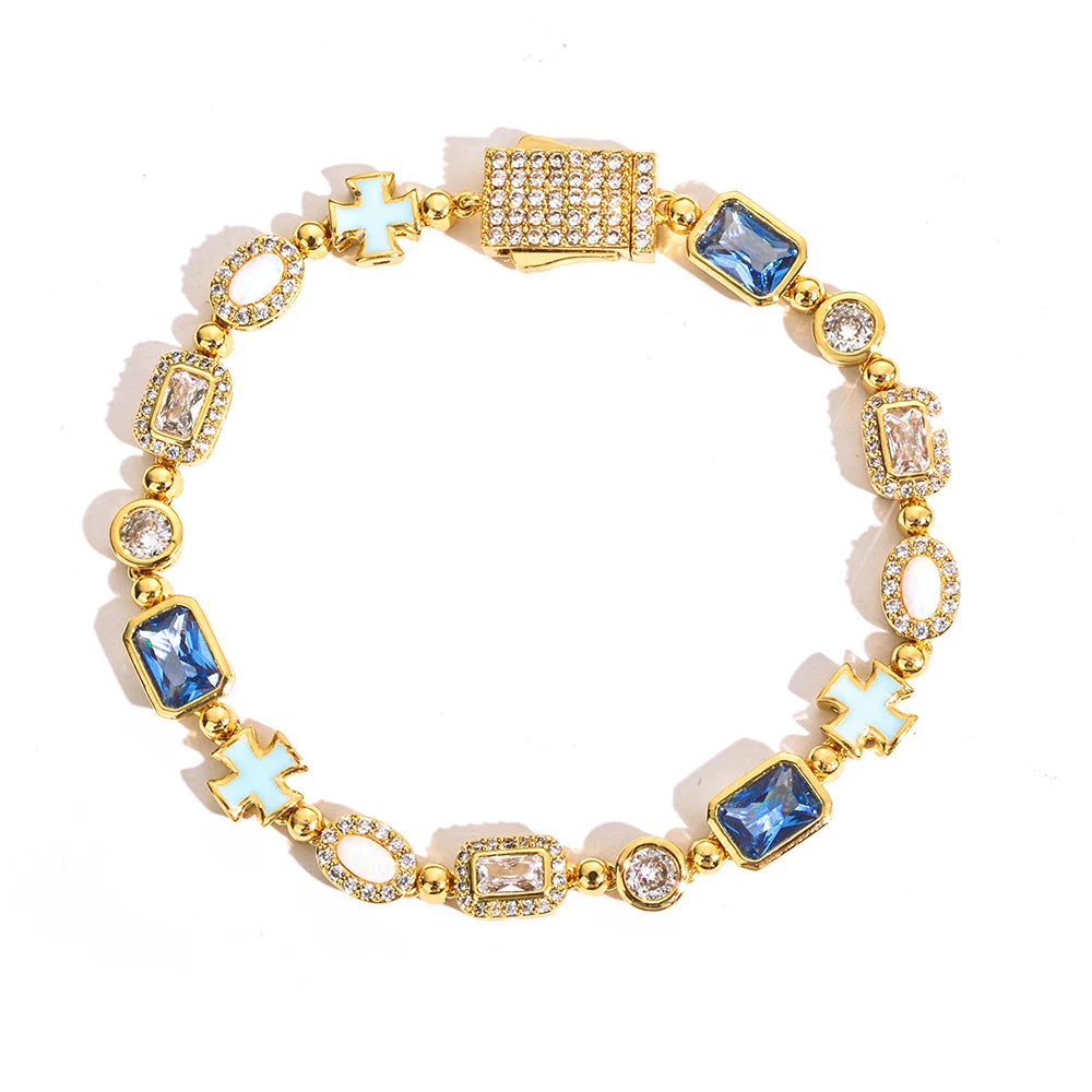 FrostKingz Iced Blue Gem Tennis Chain