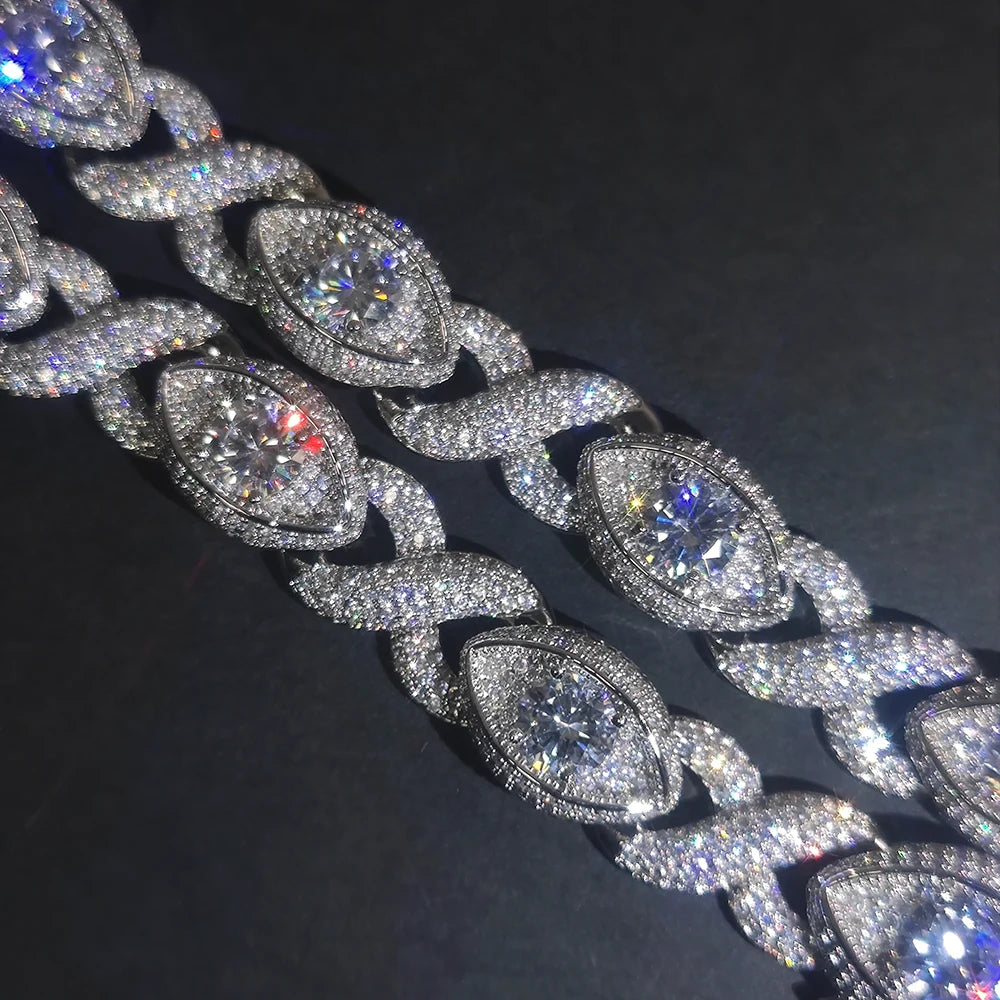 FrostKingz Marquise Diamond-Cut Cuban Link Chain