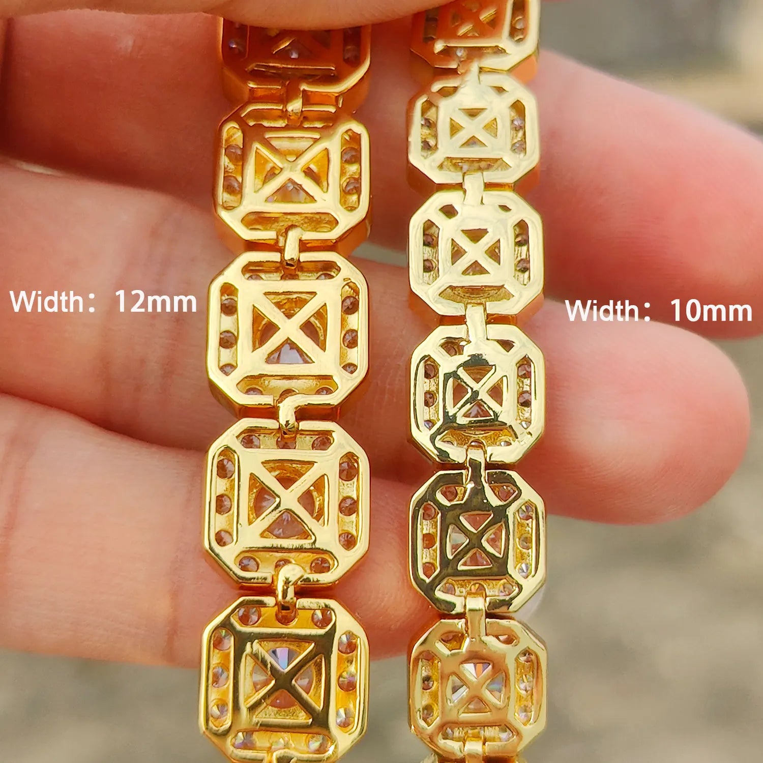 FrostKingz Clustered Cushion Diamond Chain
