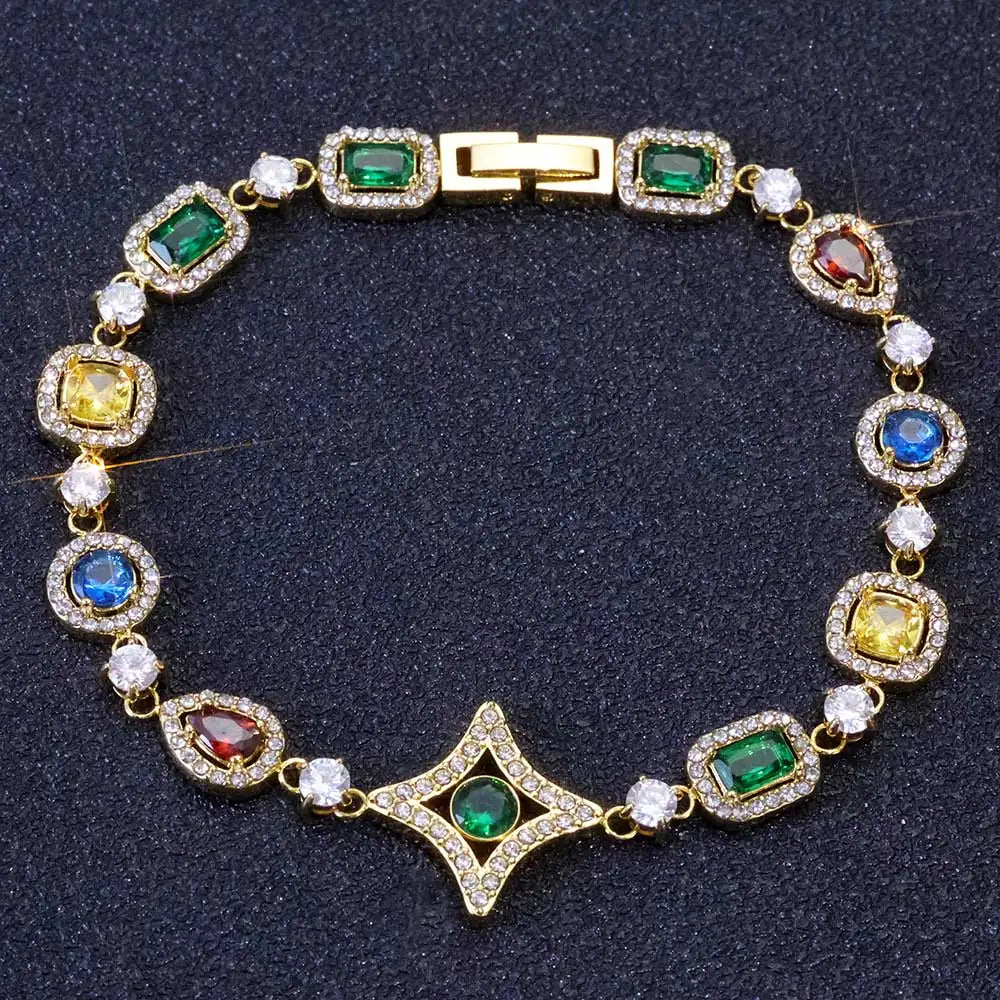 FrostKingz Multicolor Gem Tennis Chain