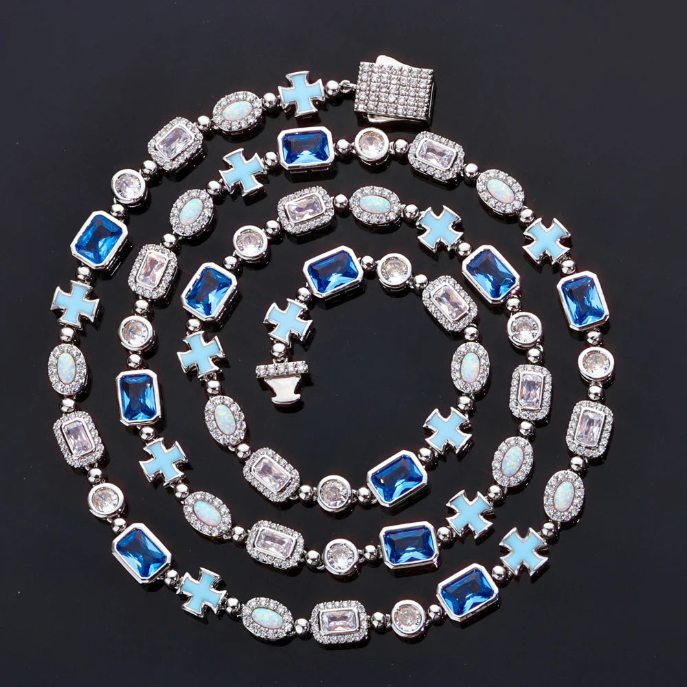 FrostKingz Iced Blue Gem Tennis Chain
