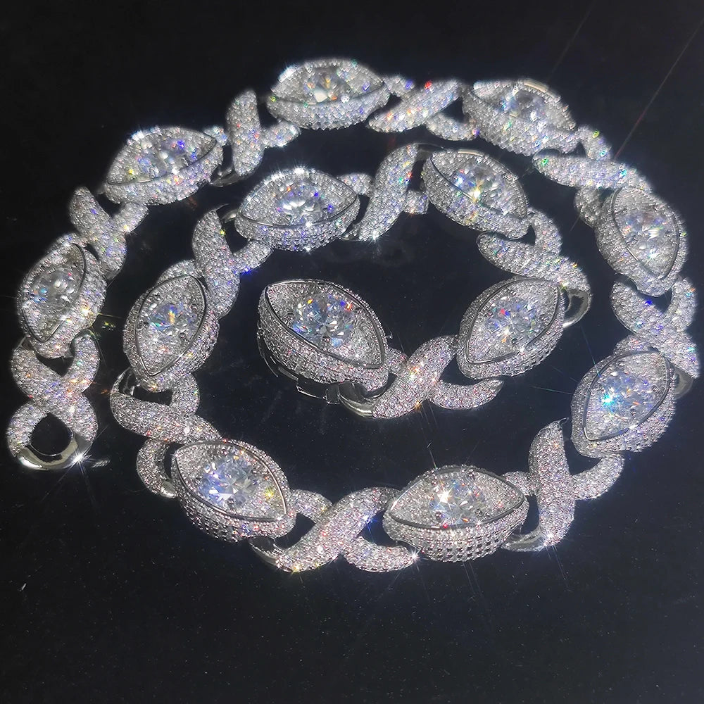 FrostKingz Marquise Diamond-Cut Cuban Link Chain