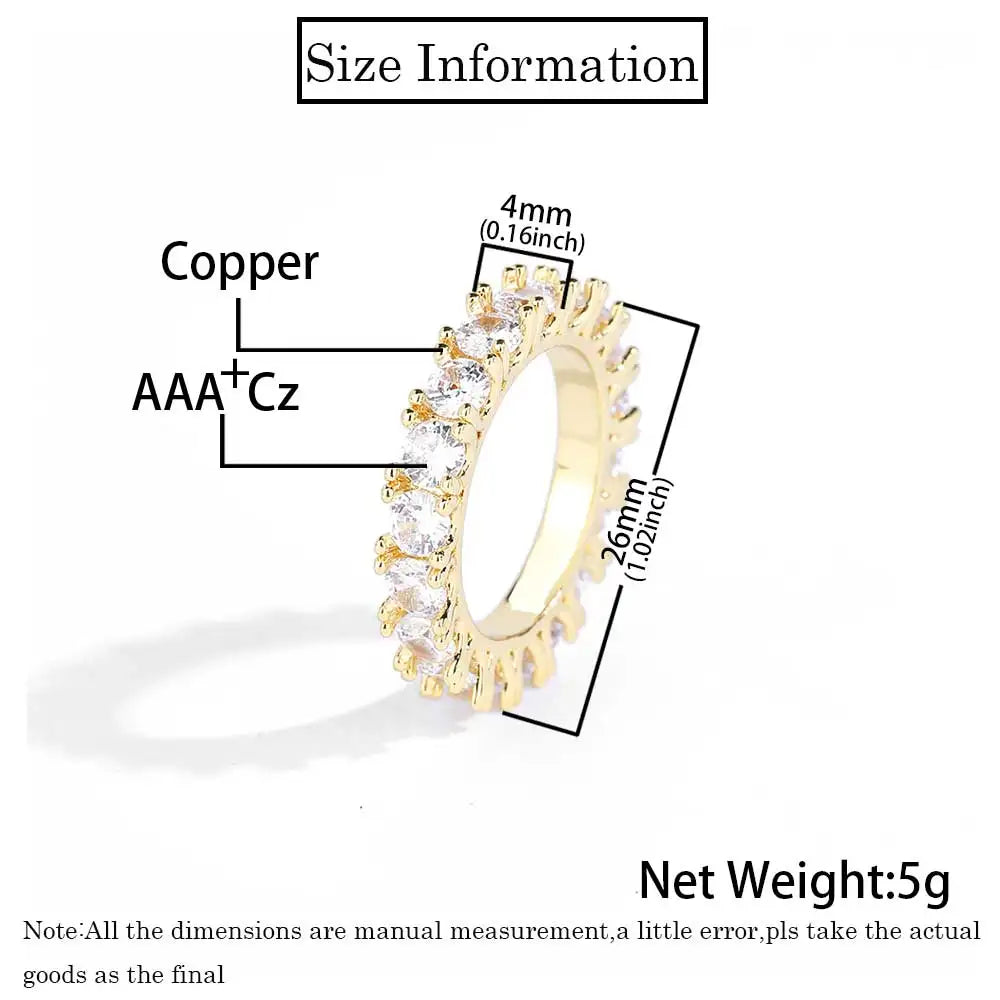 FrostKingz Rose Gold Eternity Band