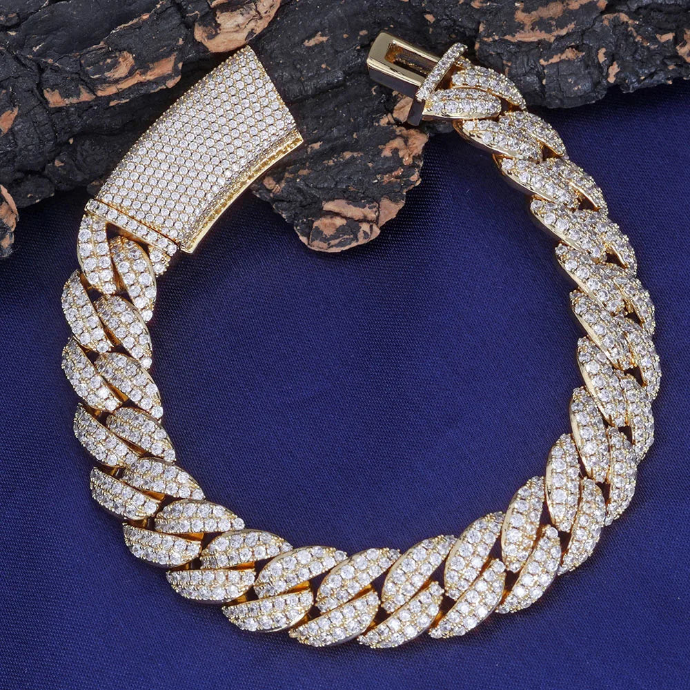 FrostKingz Iced Cuban Link Chain & Bracelet Set