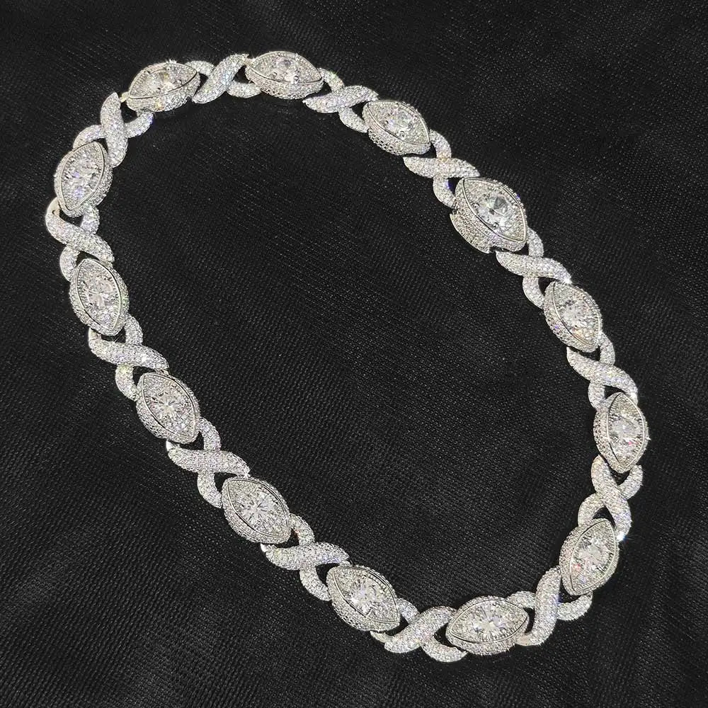 FrostKingz Marquise Diamond-Cut Cuban Link Chain